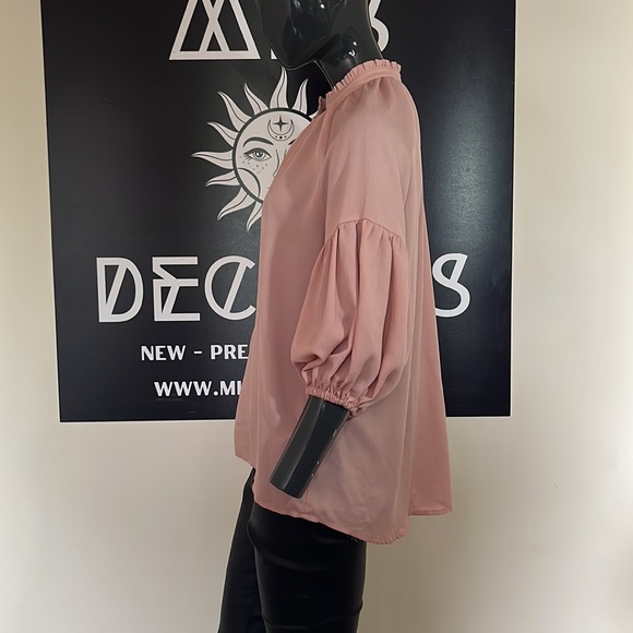 Pink ruffle detail top size 12 - Picture 2 of 10